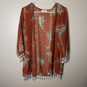 Jon & Anna Contemporary Sheer Kimono Style Cardigan or Cover Up